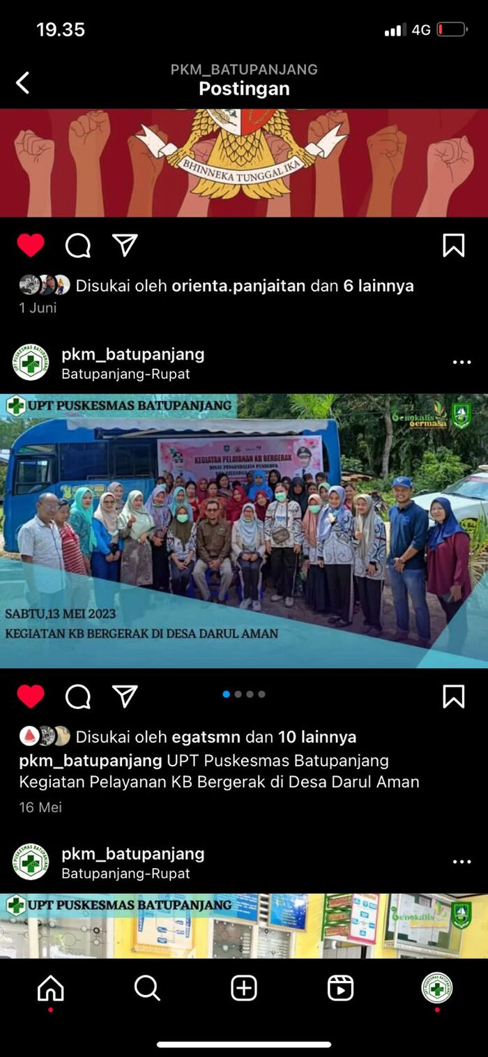 Pelayanan KB bergerak di desa